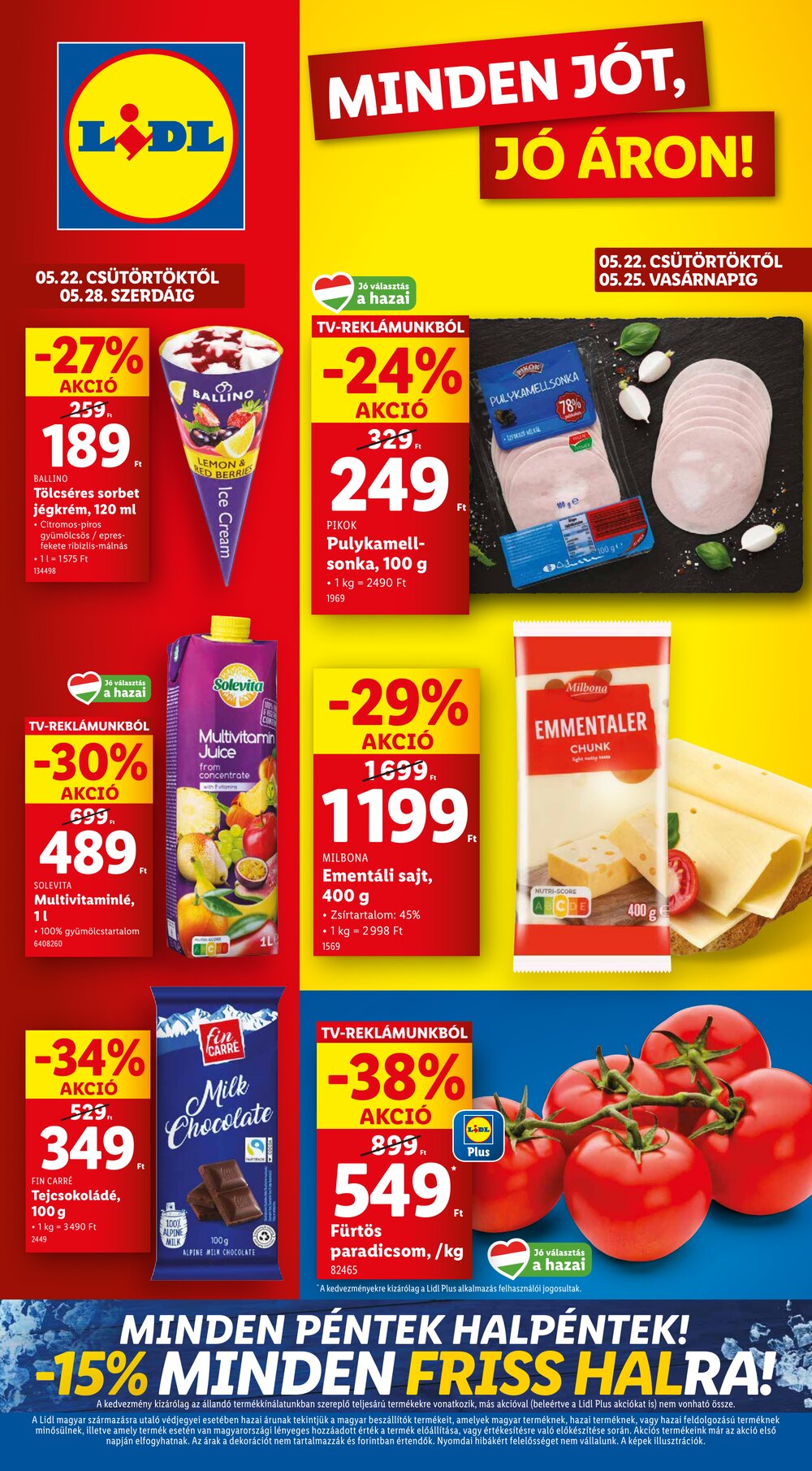 Lidl akciós újság 2025.05.22-től - 1. oldal.