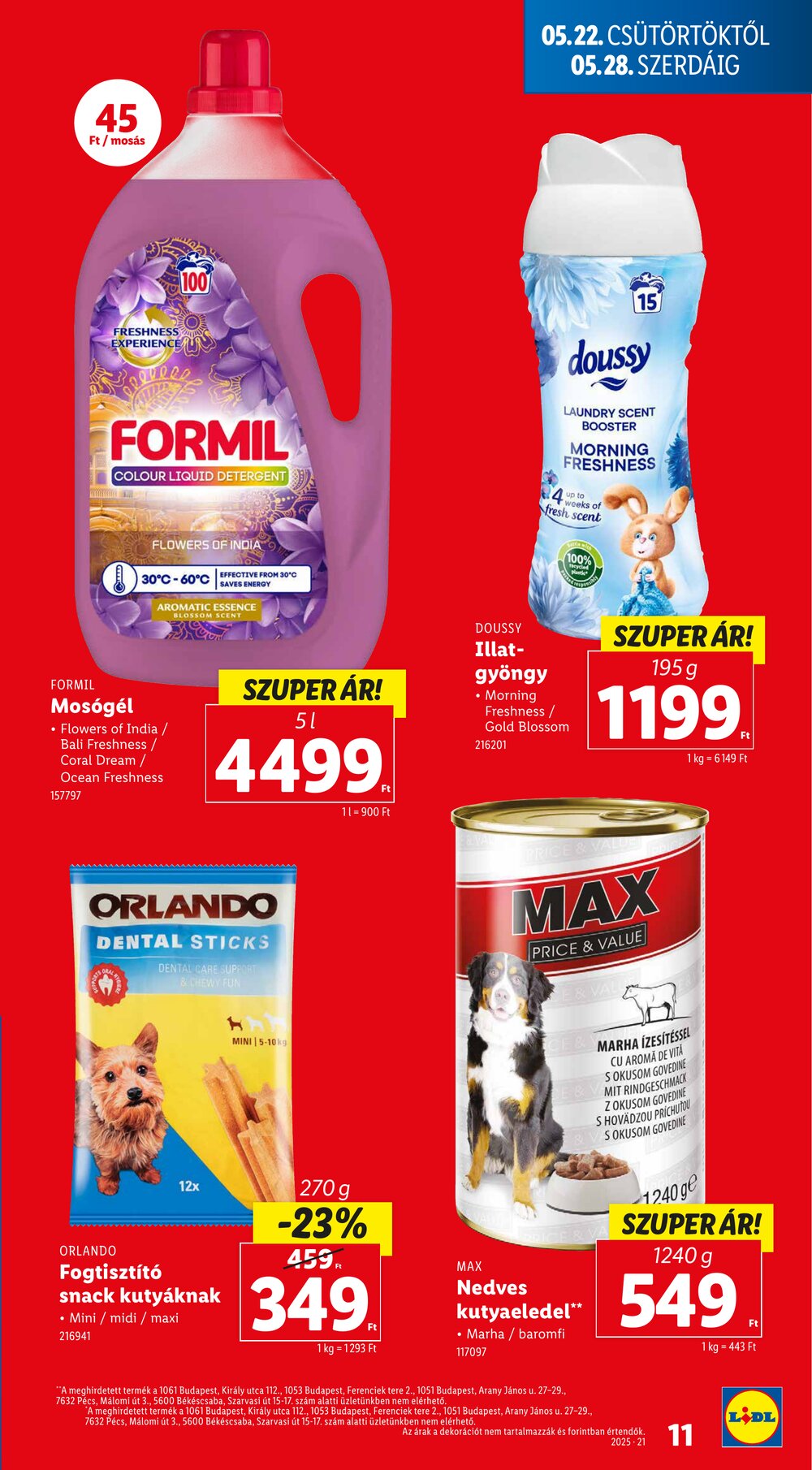 Lidl akciós újság 2025.05.22-től - 11. oldal.