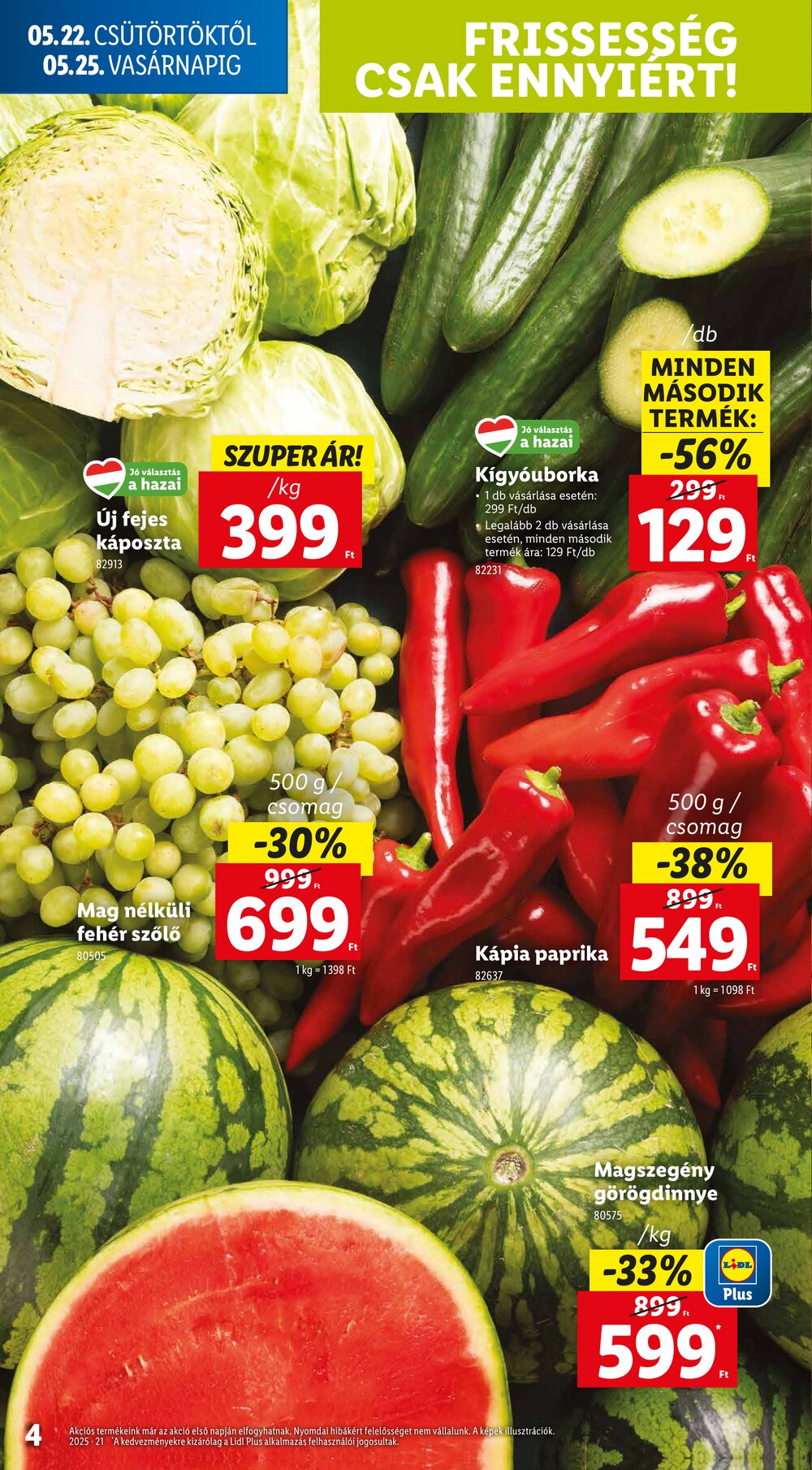 Lidl akciós újság 2025.05.22-től - 4. oldal.