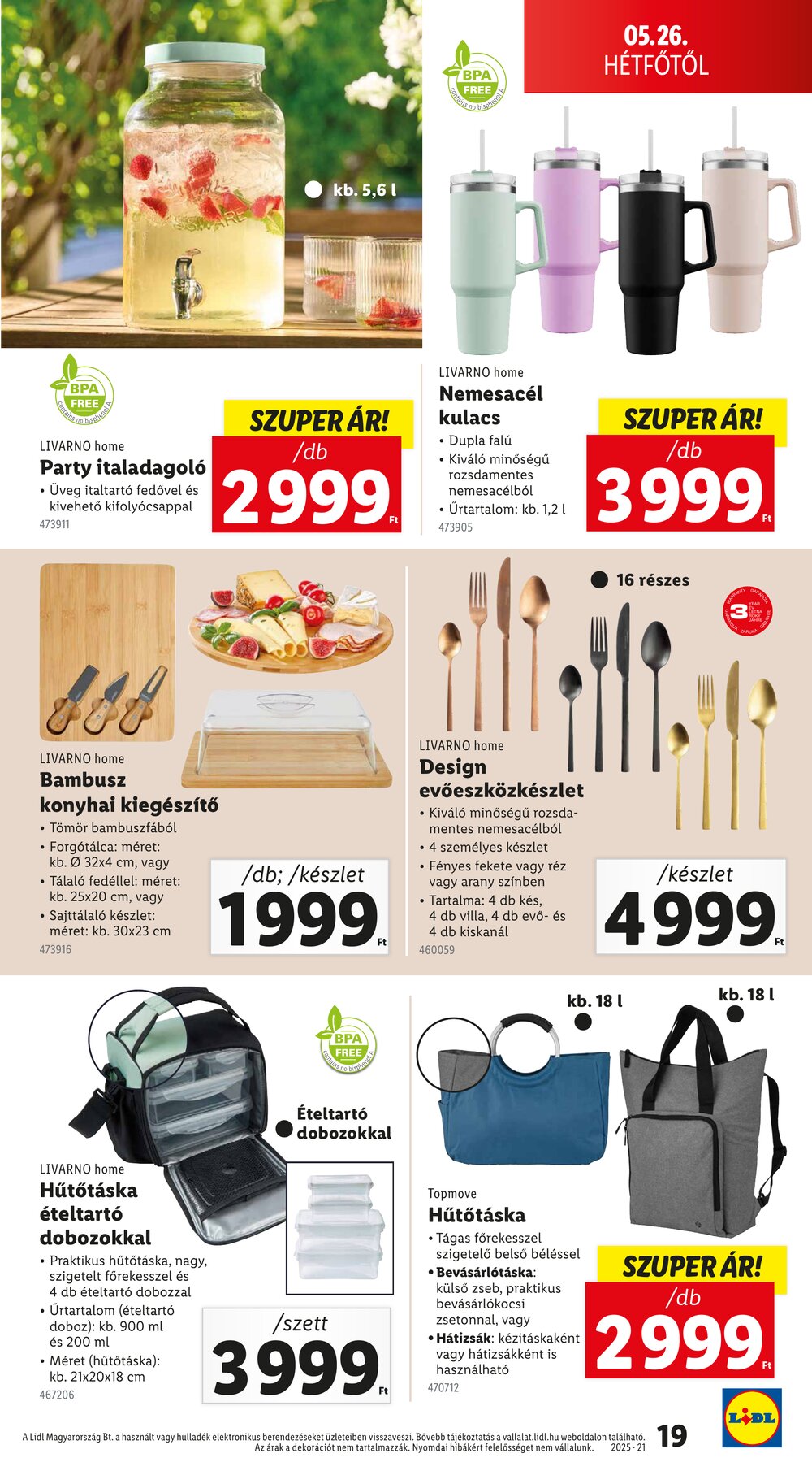 Lidl akciós újság 2025.05.22-től - 19. oldal.