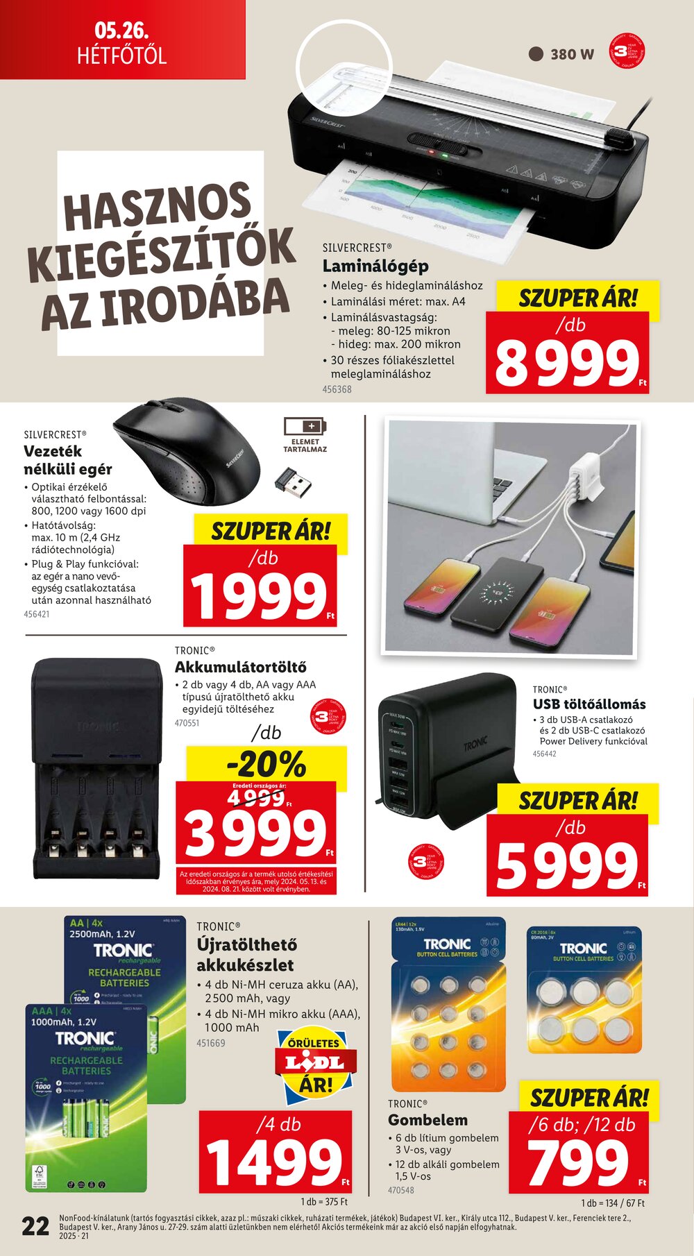 Lidl akciós újság 2025.05.22-től - 22. oldal.