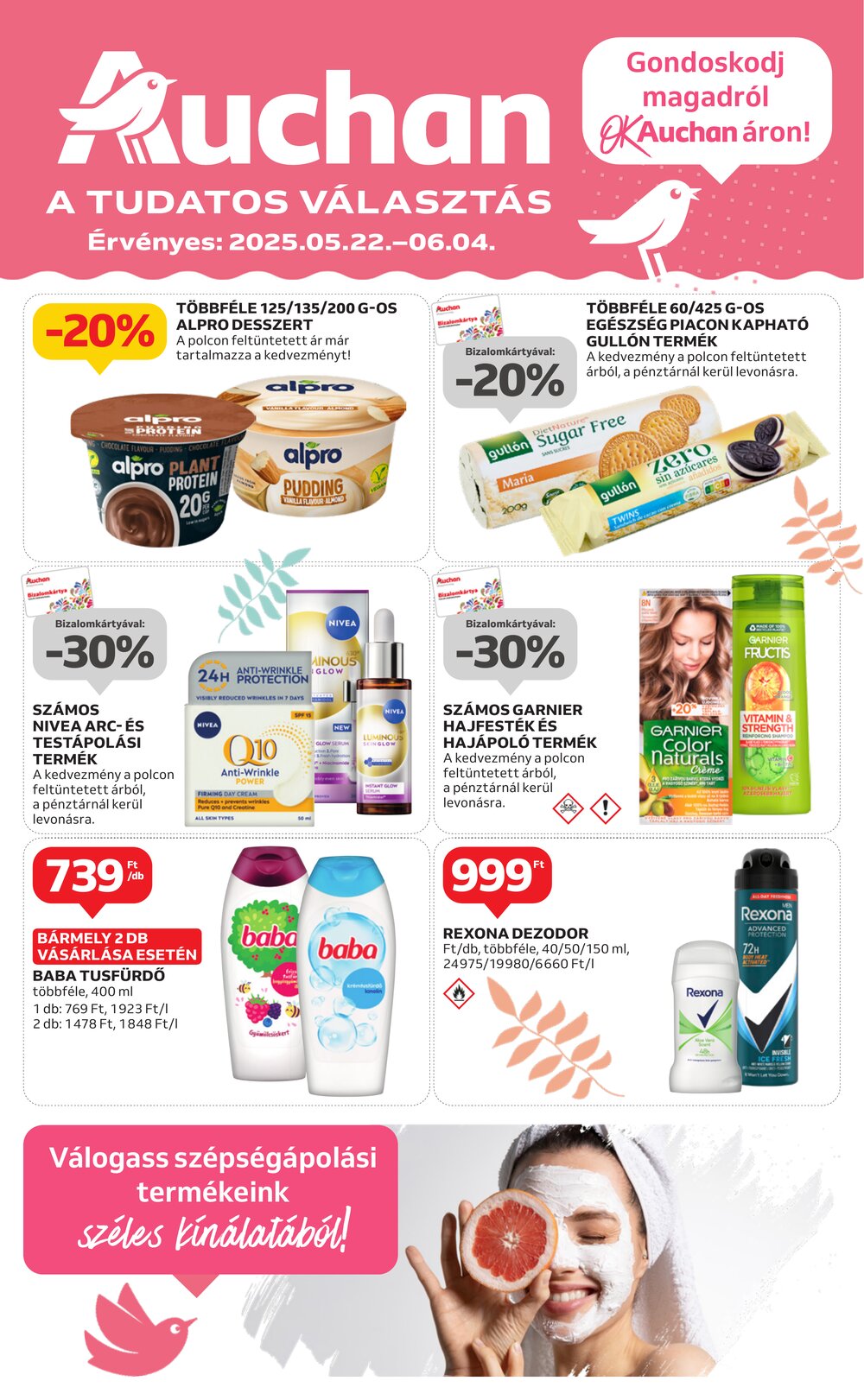 Auchan akciós újság 2025.05.22-től - 1. oldal.