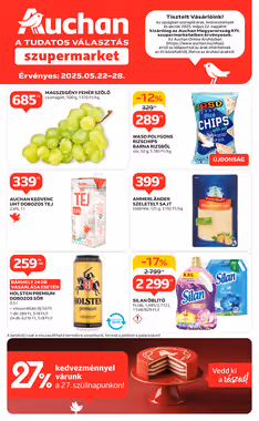 Auchan akciós újság 2025.05.22-től