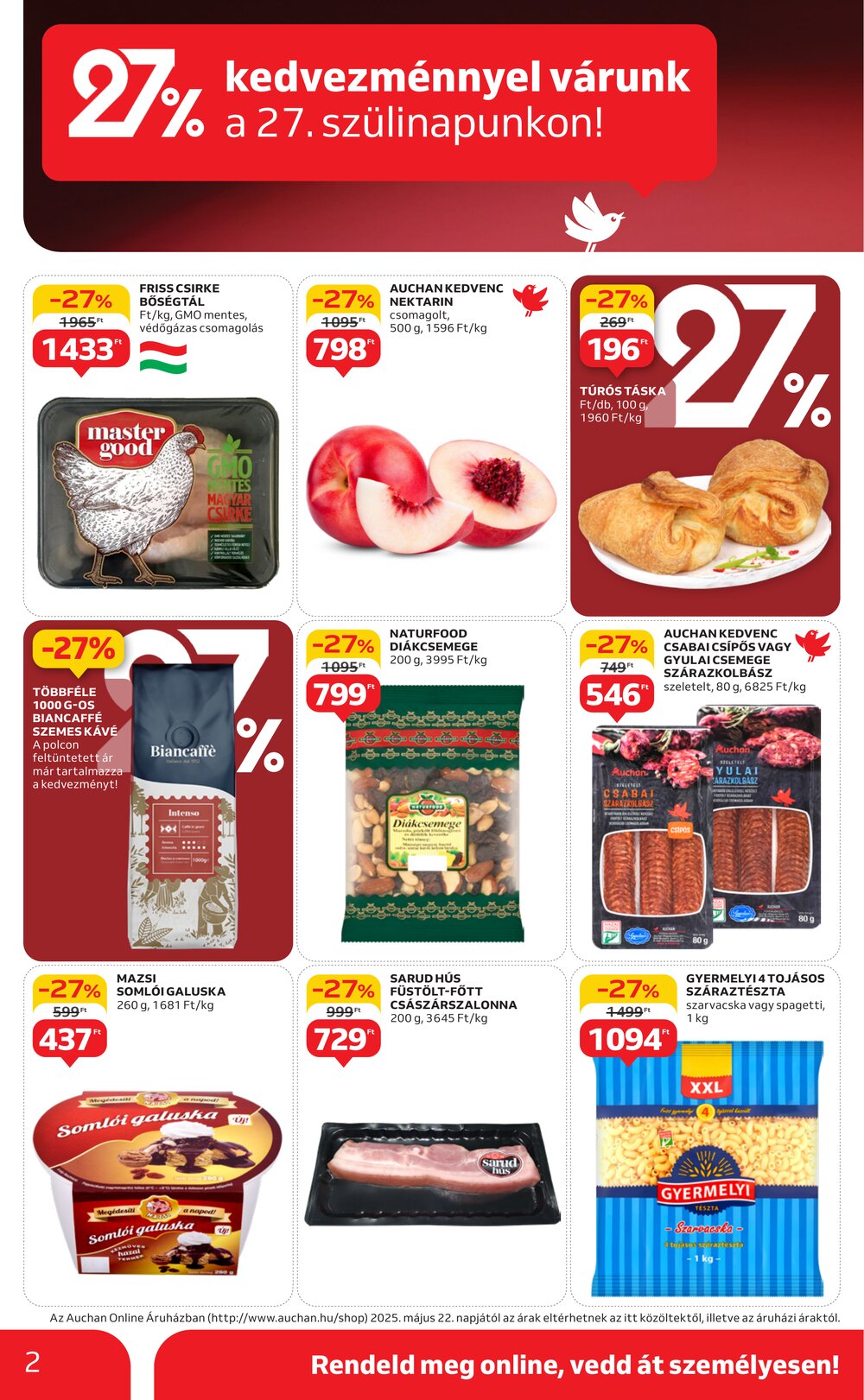 Auchan akciós újság 2025.05.22-től - 2. oldal.