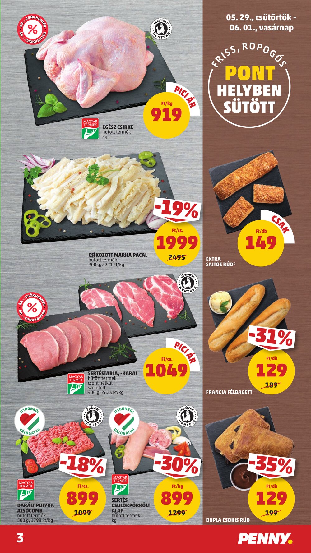 Penny Market akciós újság 2025.05.29-től - 3. oldal.