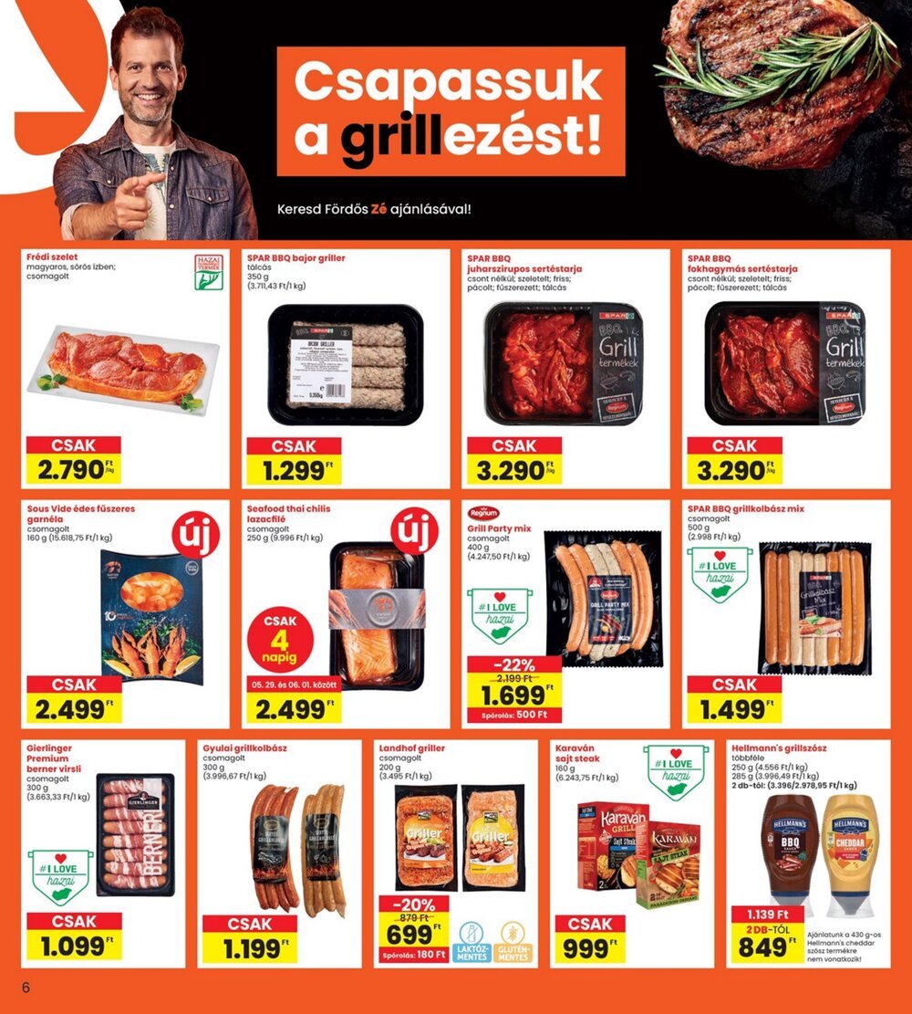 Interspar akciós újság 2025.05.29-től - 6. oldal.