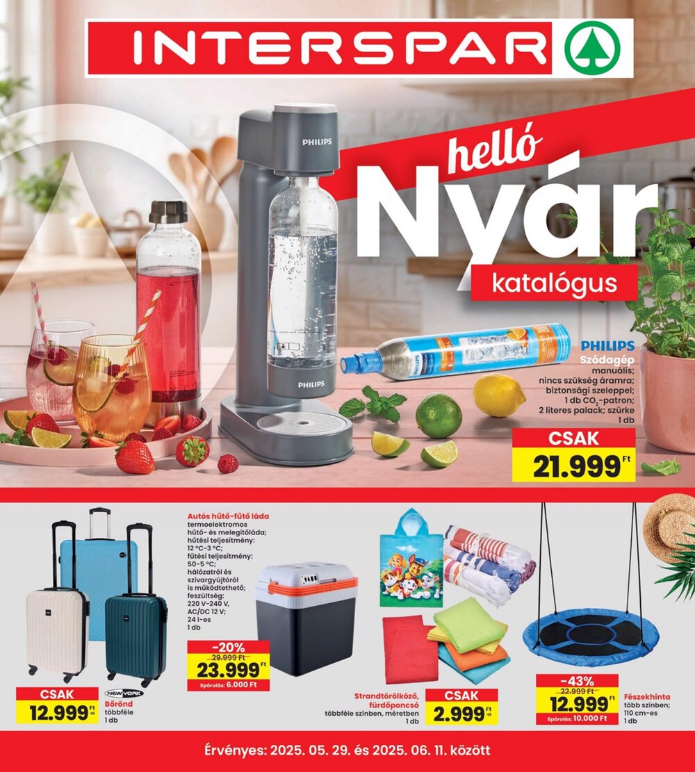 Interspar akciós újság 2025.05.29-től - 1. oldal.