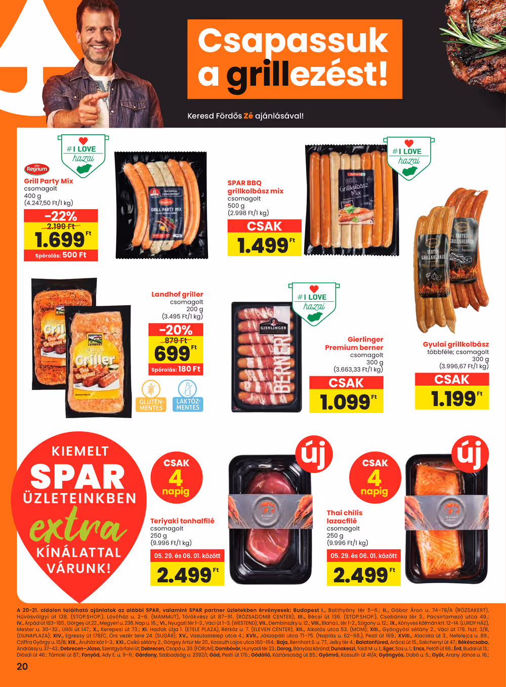 Spar Extra akciós újság 2025.05.29-től - 1. oldal.