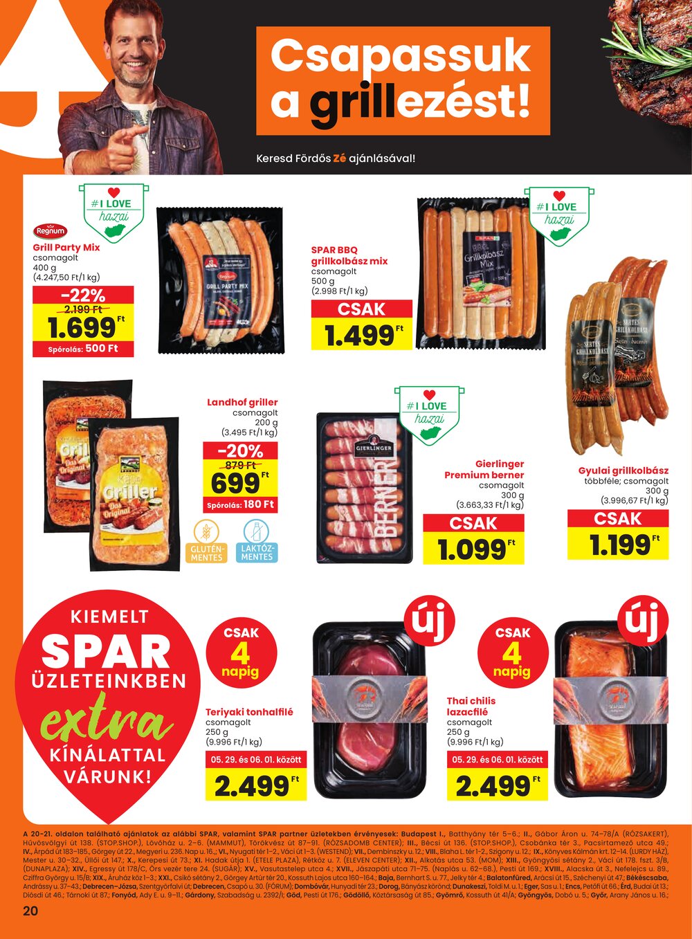 Spar Extra akciós újság 2025.05.29-től - 1. oldal.