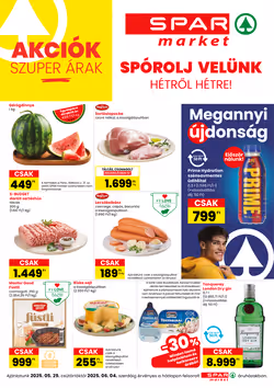 Spar Market akciós újság 2025.05.29-től