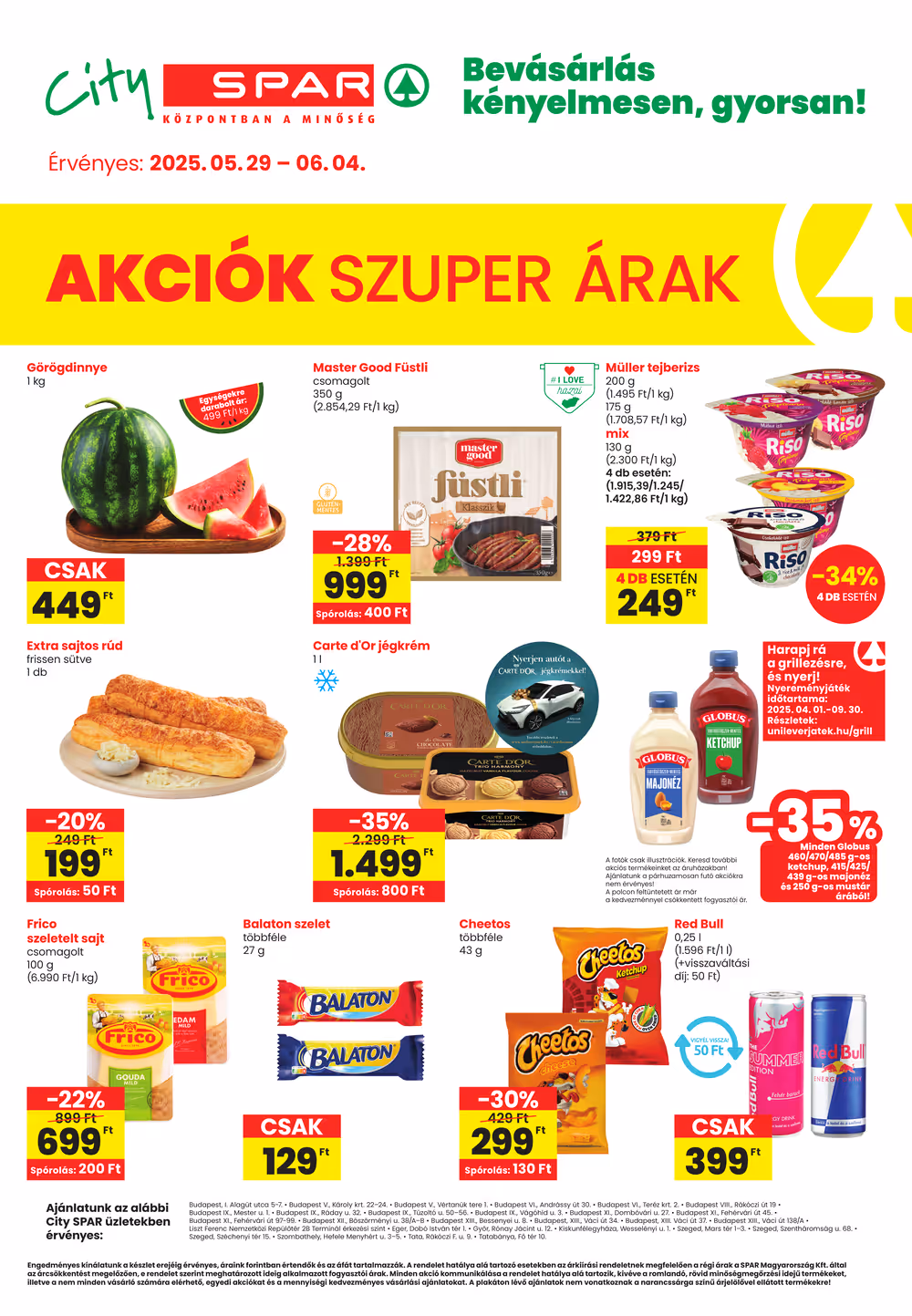 Spar akciós újság 2025.05.29-től - 1. oldal.