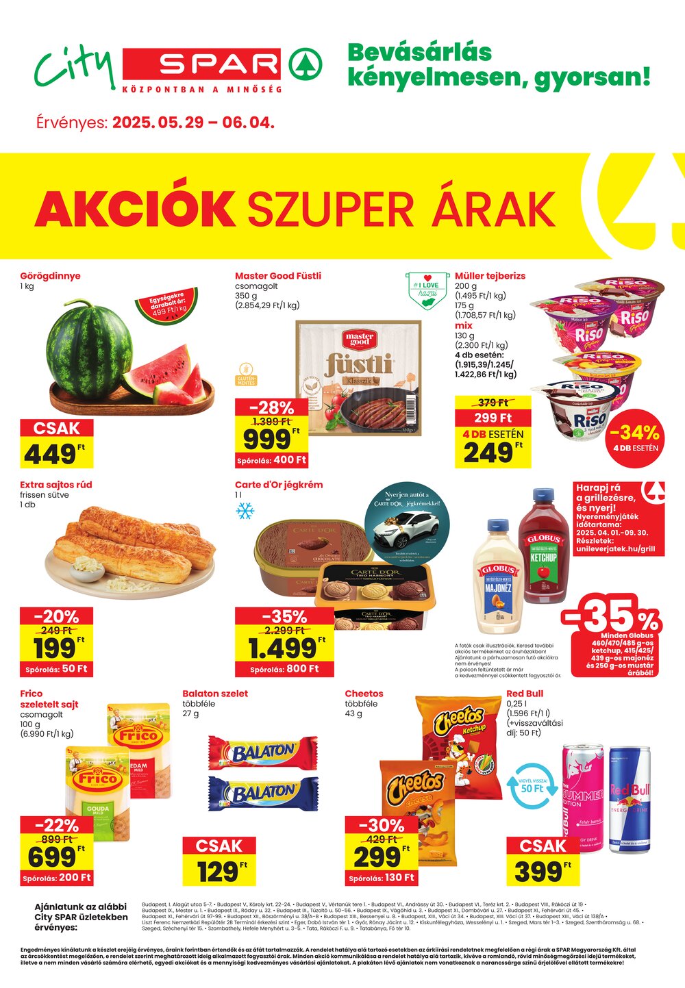 Spar akciós újság 2025.05.29-től - 1. oldal.