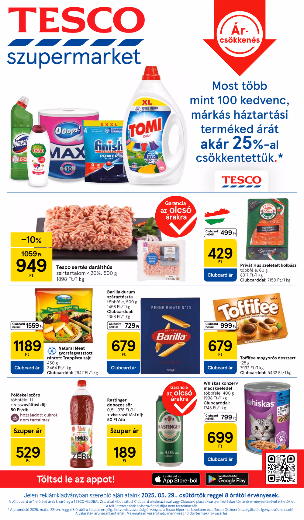 Tesco akciós újság 2025.05.29-től - 1. oldal.