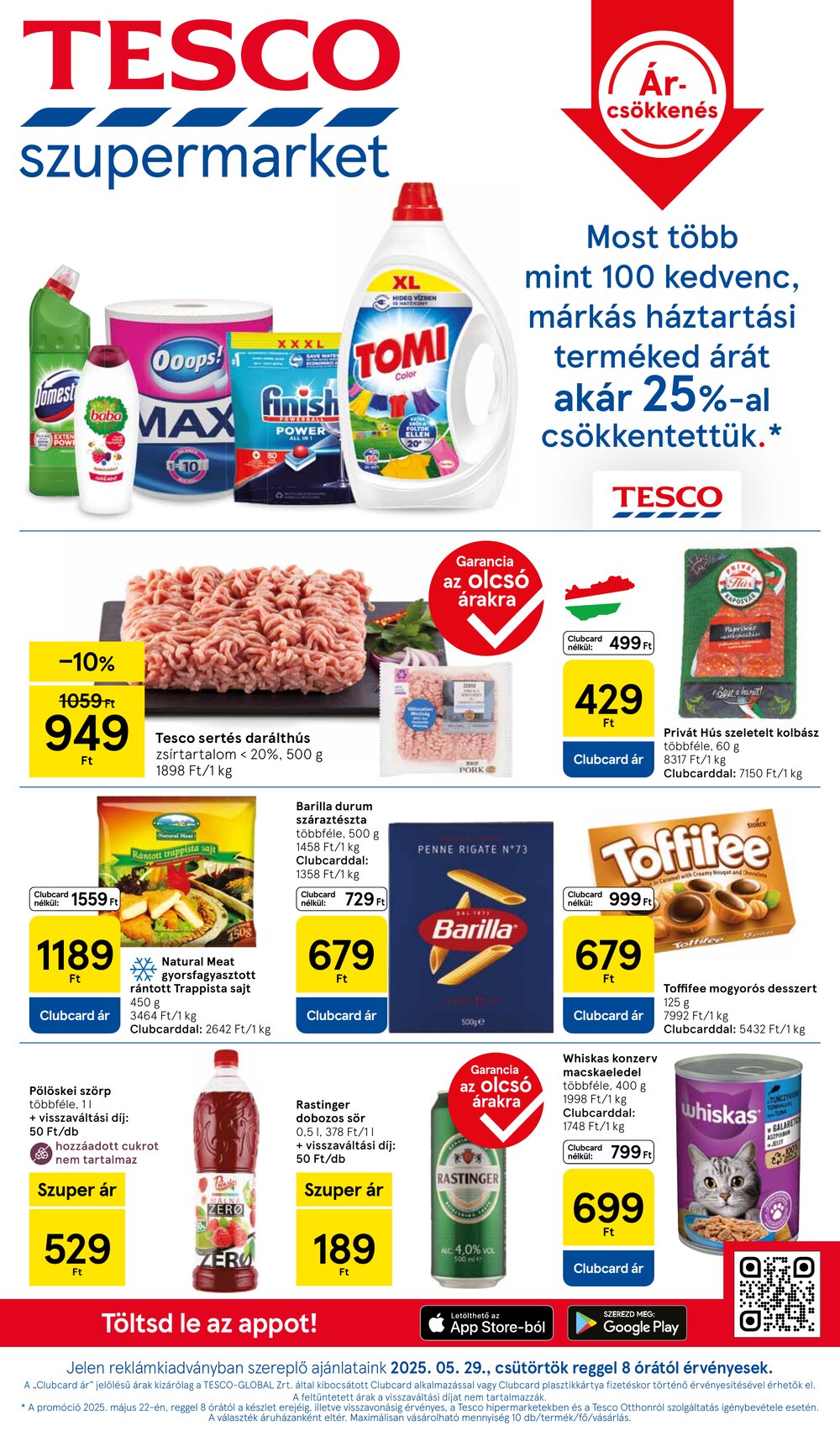 Tesco akciós újság 2025.05.29-től - 1. oldal.