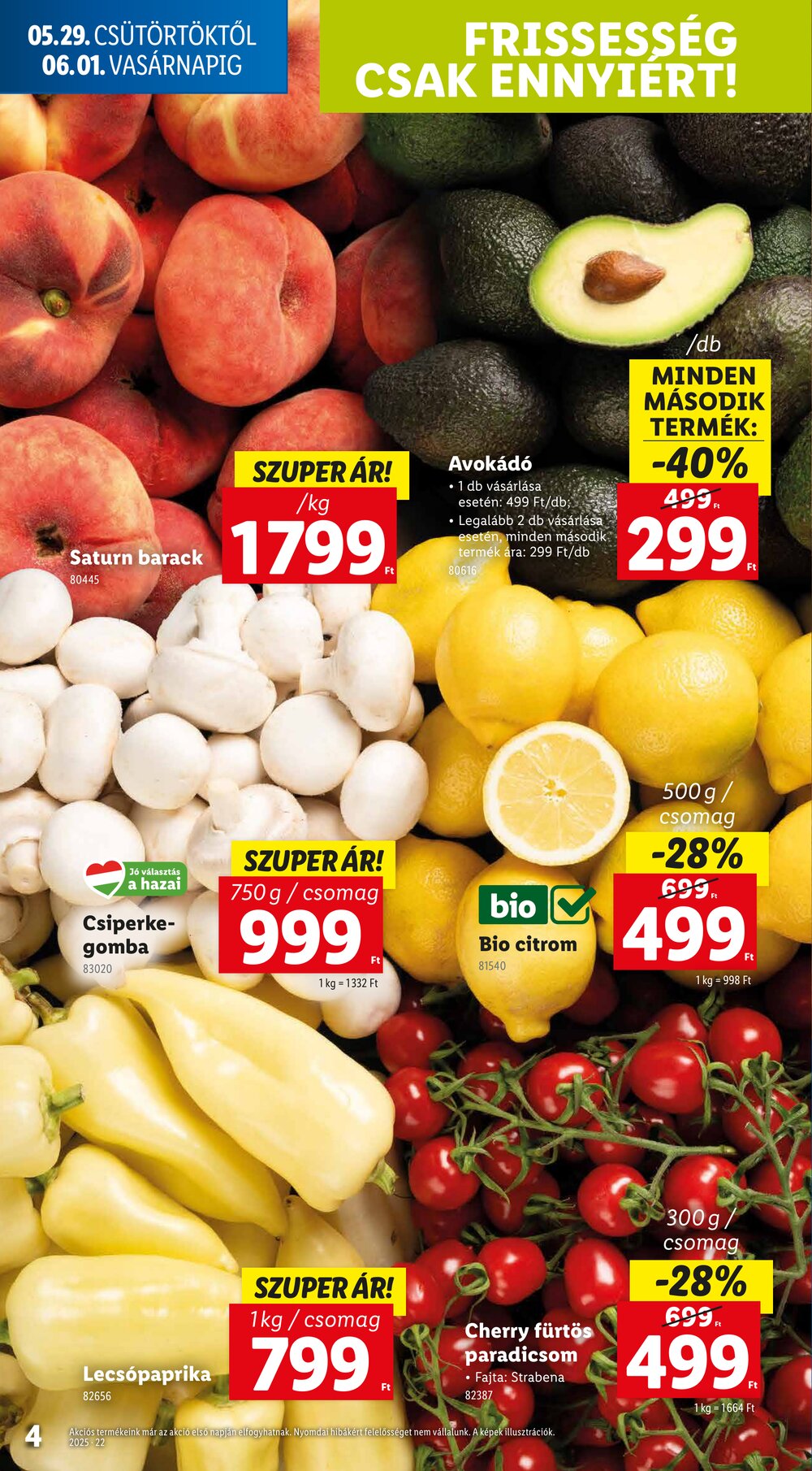 Lidl akciós újság 2025.05.29-től - 4. oldal.