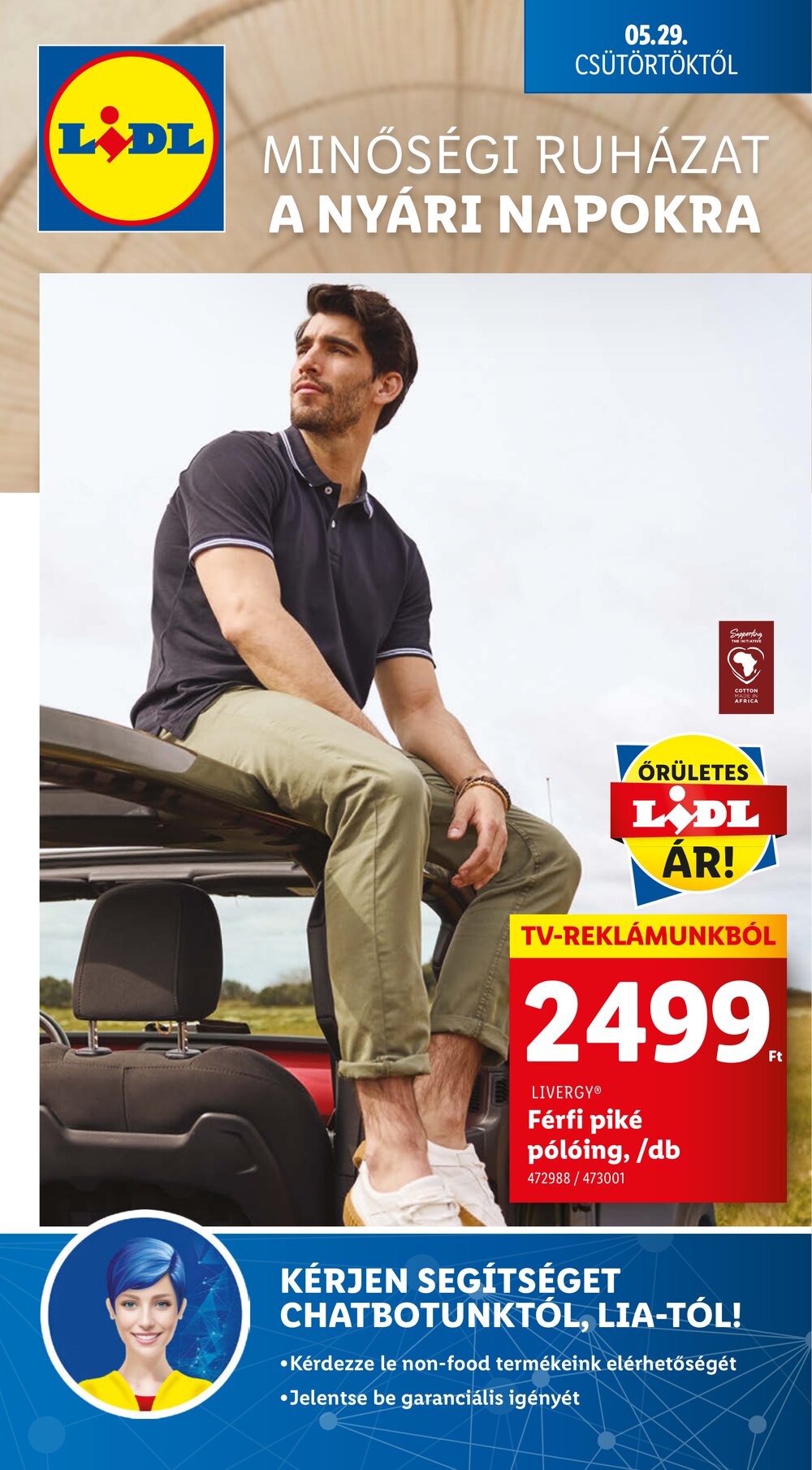 Lidl akciós újság 2025.05.29-től - 1. oldal.