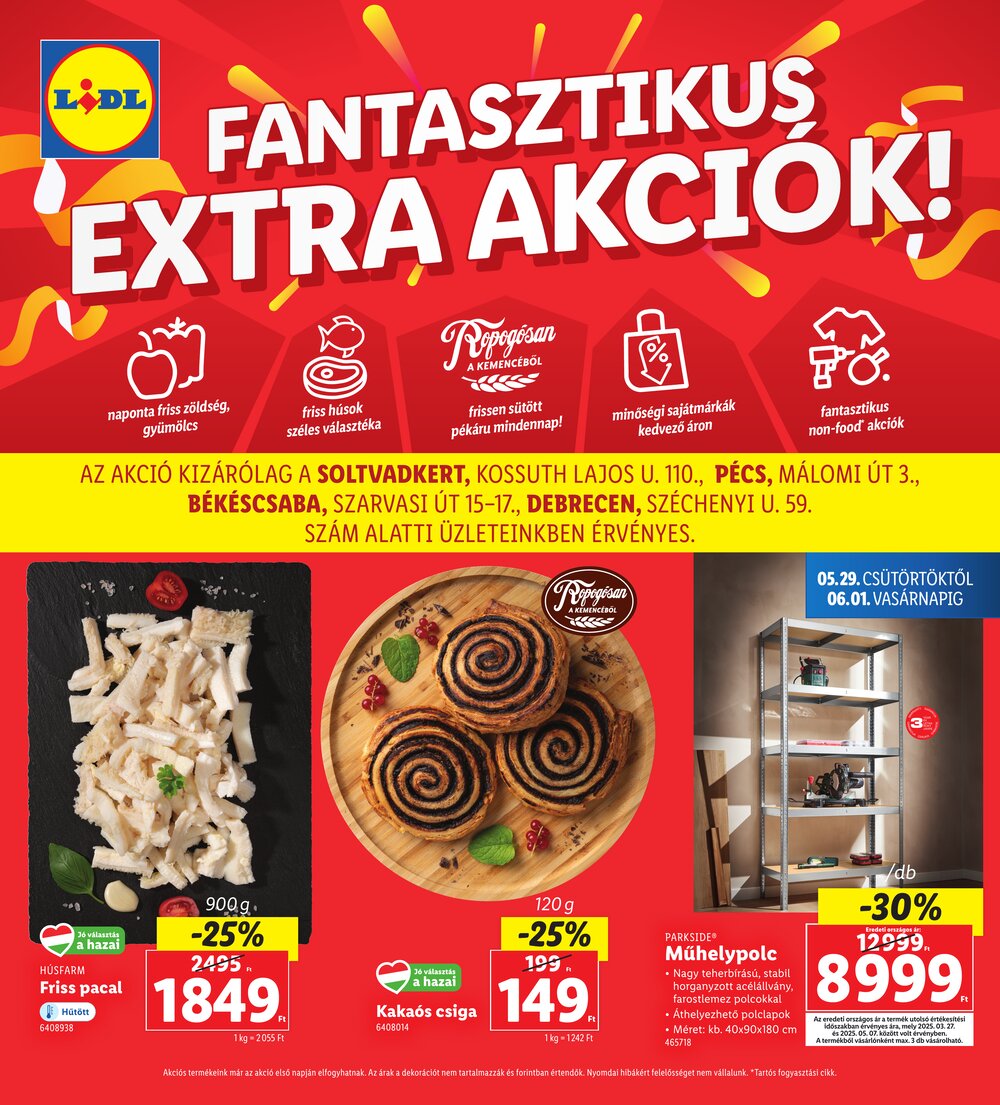 Lidl akciós újság 2025.05.29-től - 1. oldal.