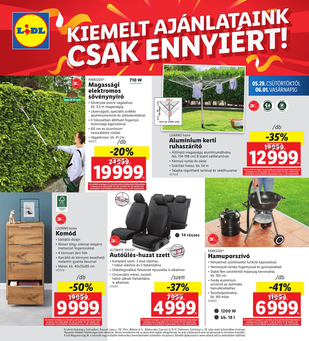 Lidl akciós újság 2025.05.29-től - 4. oldal.