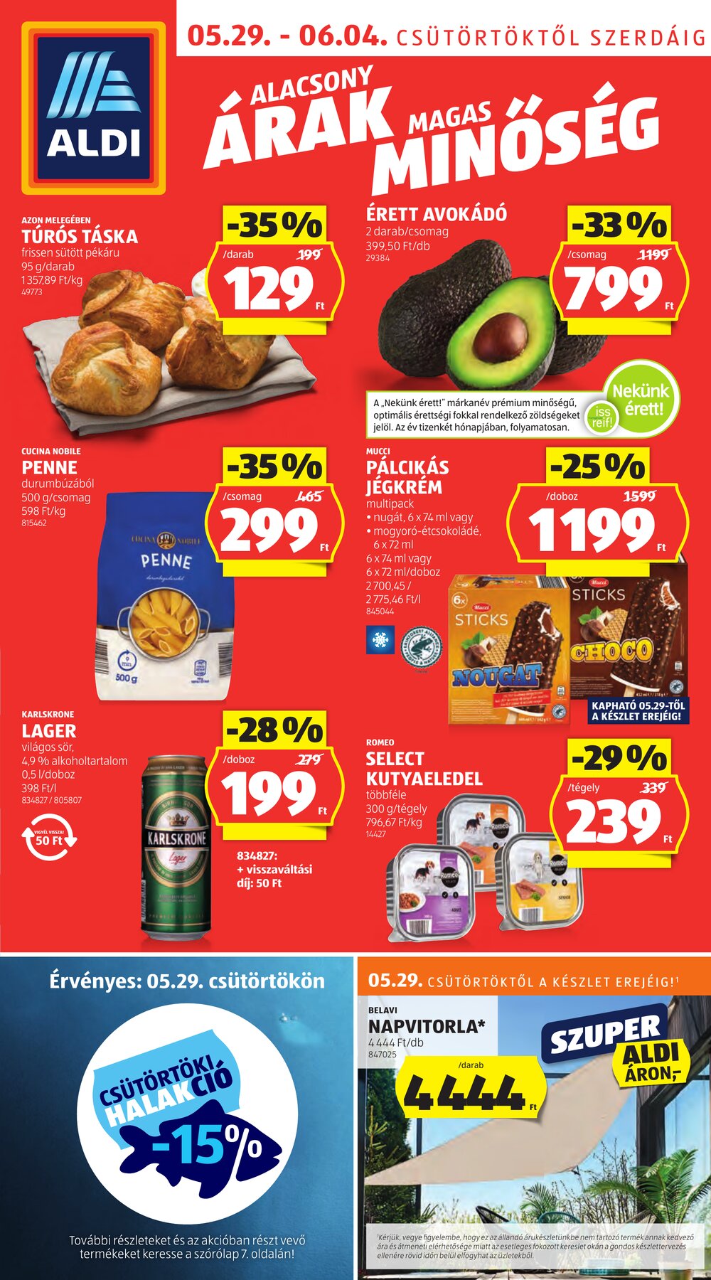 Aldi akciós újság 2025.05.29-től - 1. oldal.