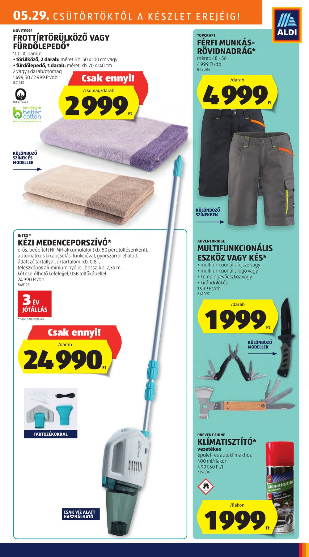 Aldi akciós újság 2025.05.29-től - 9. oldal.