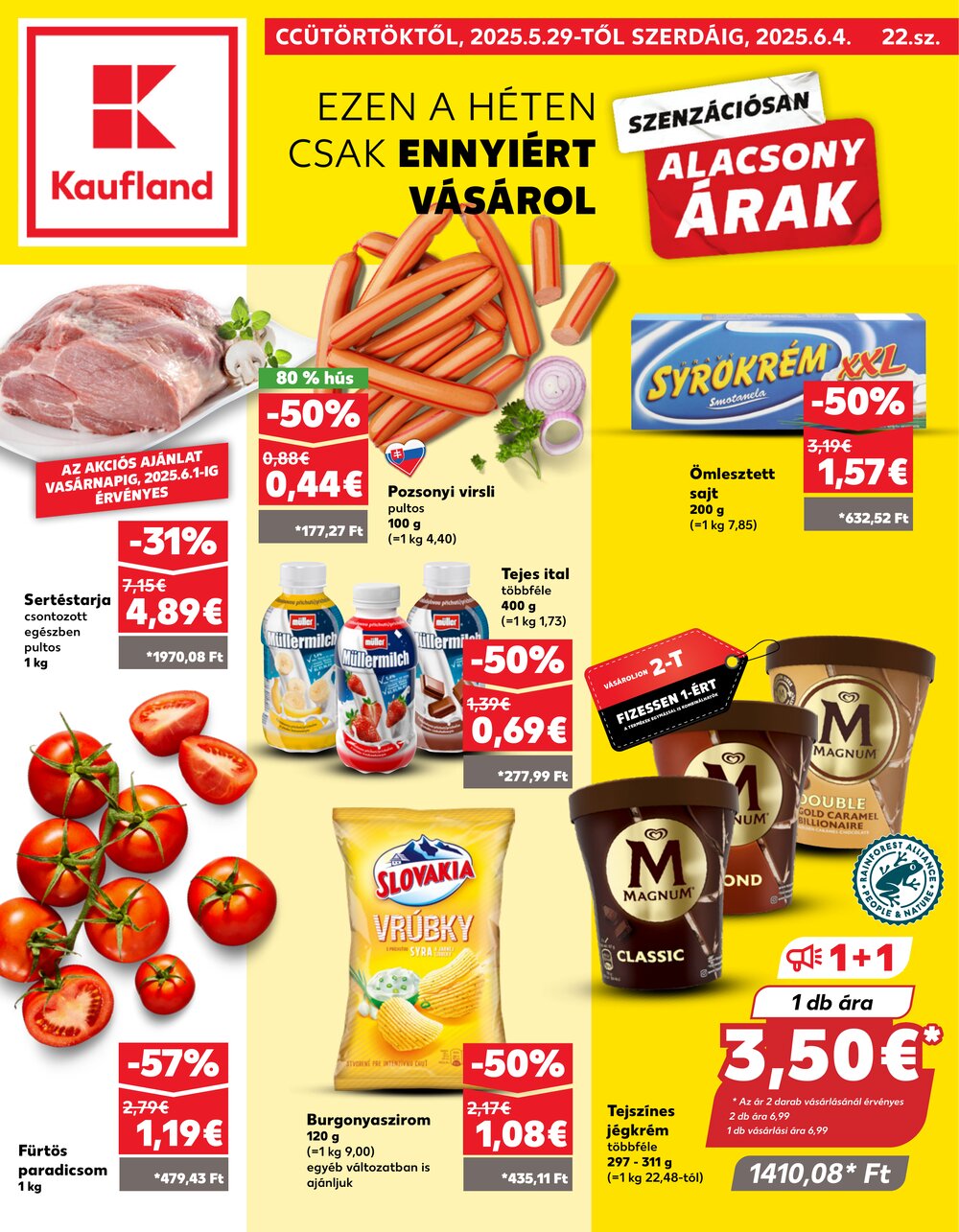 Kaufland akciós újság 2025.05.29-től - 1. oldal.