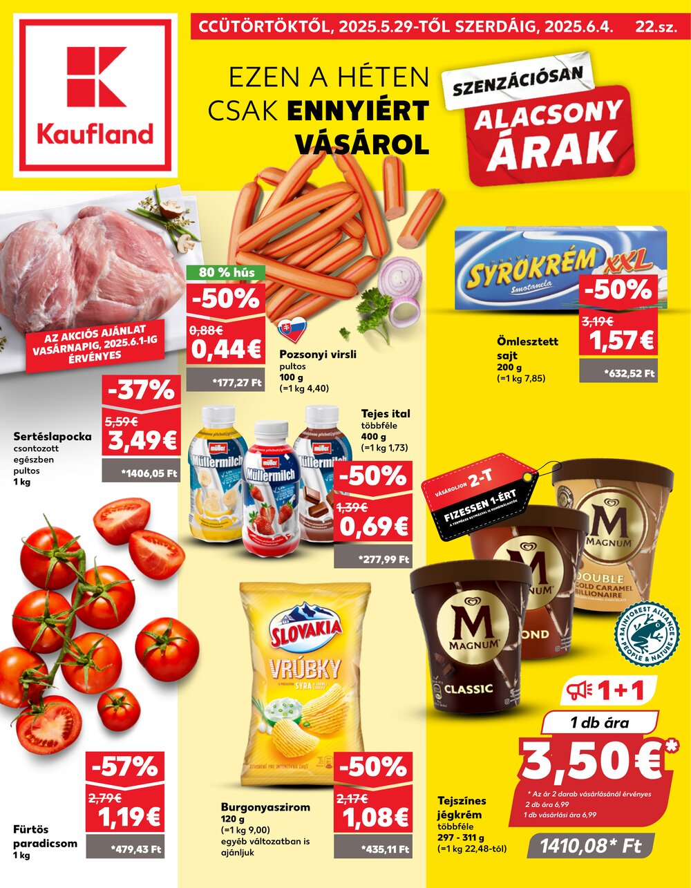 Kaufland akciós újság 2025.05.29-től - 1. oldal.
