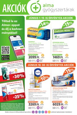 Alma Gyógyszertárak akciós újság 2025.06.01-től
