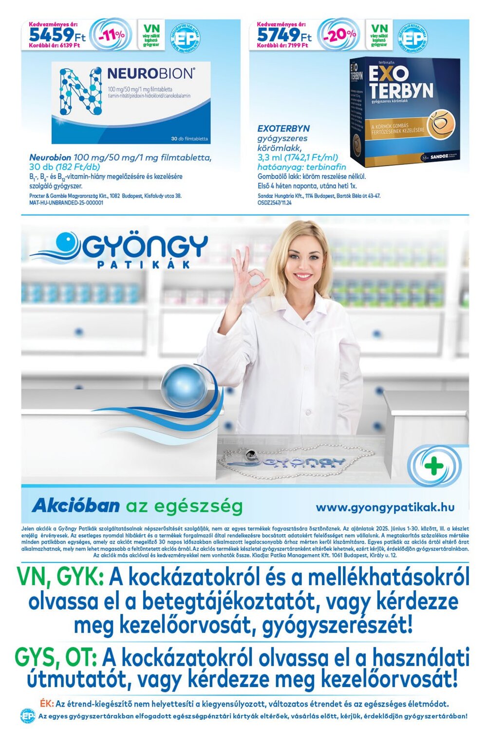 Gyöngy Patikák akciós újság 2025.06.01-től - 20. oldal.