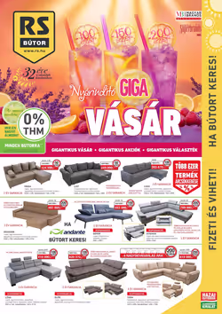 RS Bútor akciós újság 2025.06.01-től
