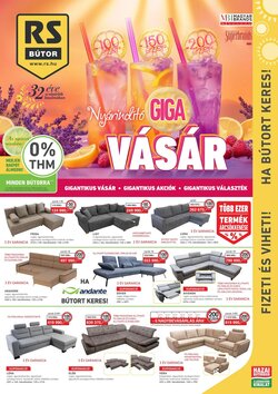 RS Bútor akciós újság 2025.06.01-től