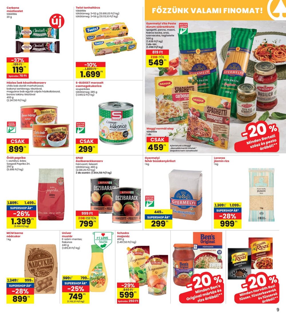 Interspar akciós újság 2025.06.05-től - 9. oldal.