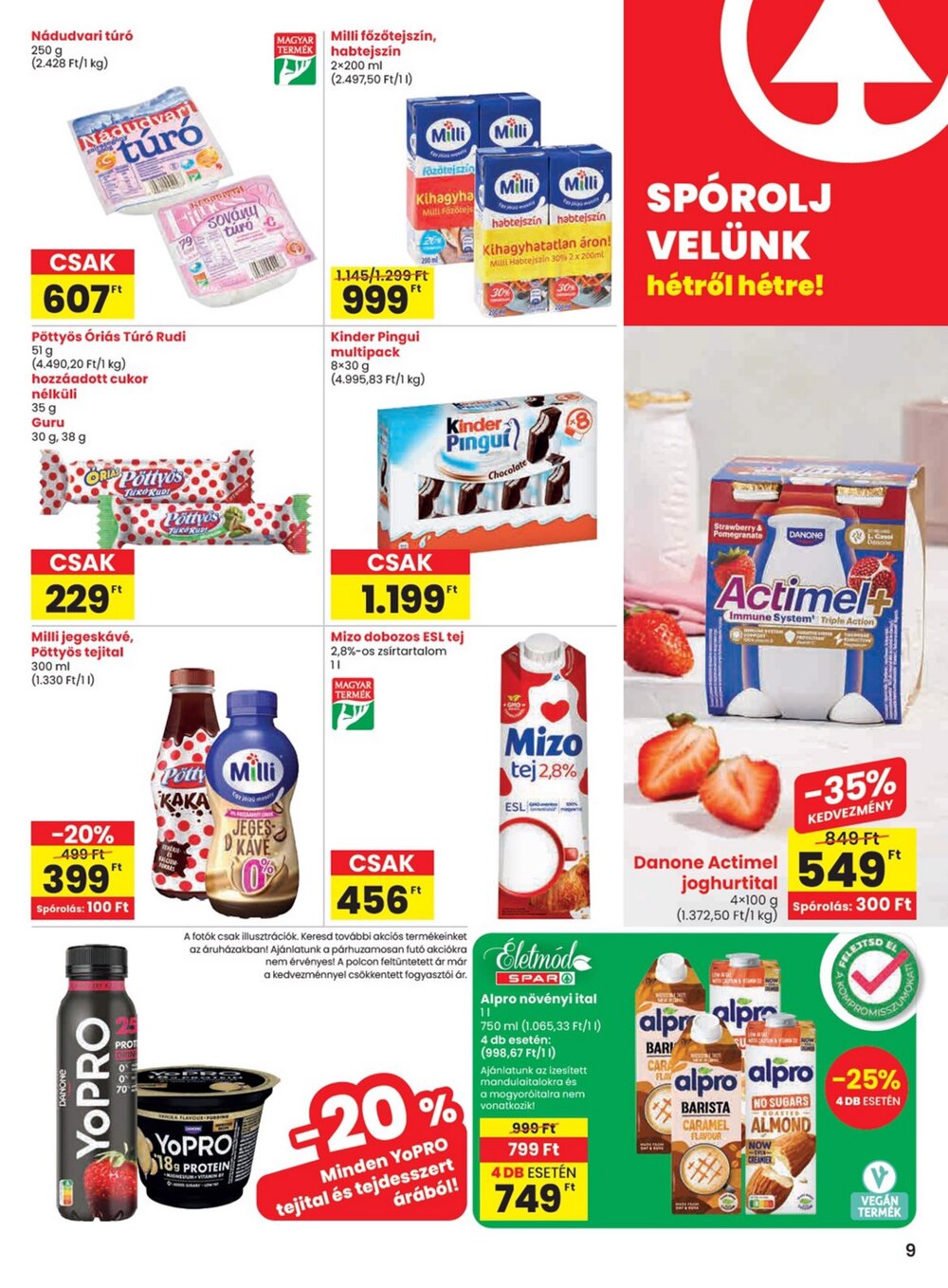 Spar akciós újság 2025.06.05-től - 9. oldal.