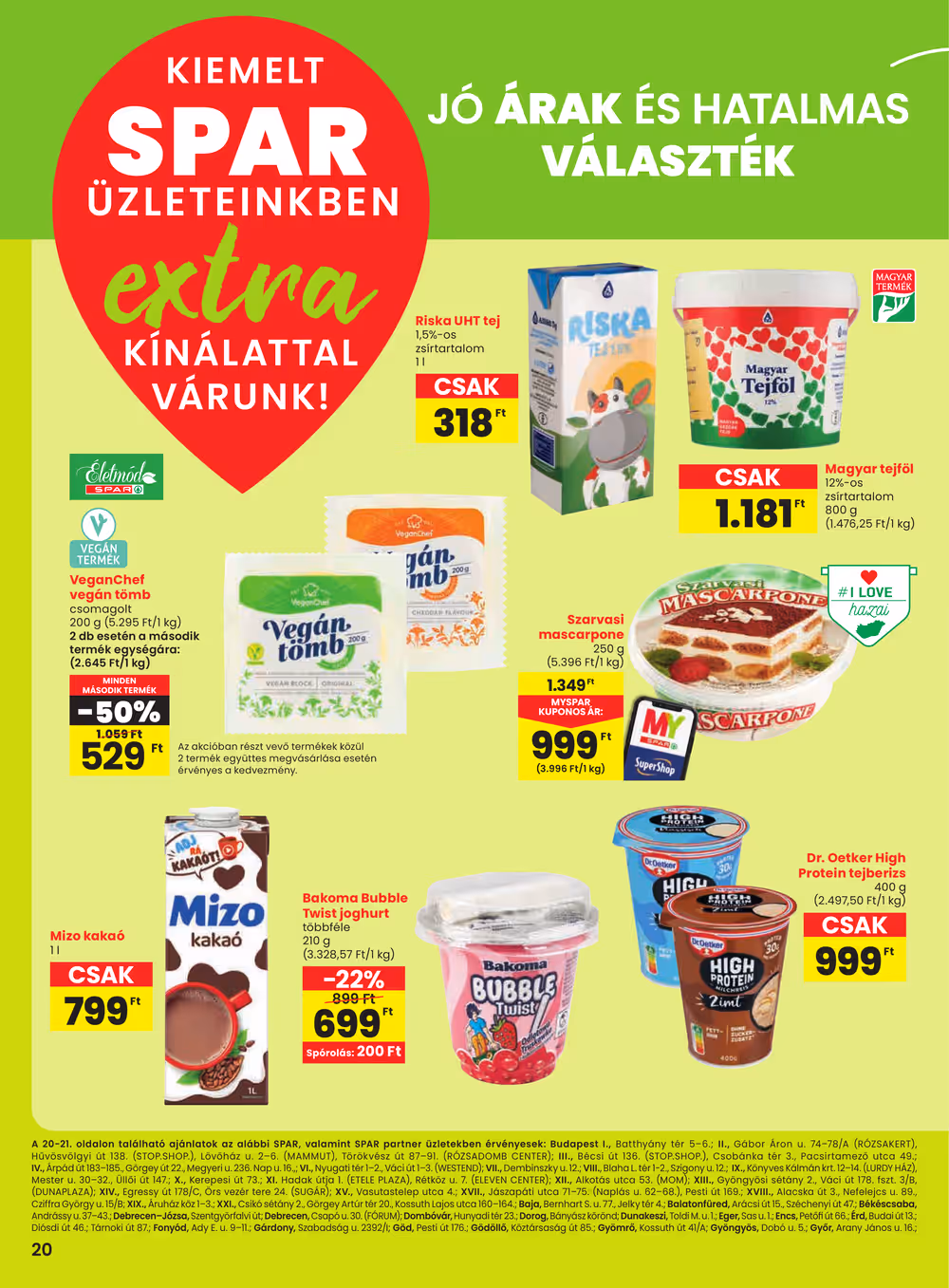 Spar Extra akciós újság 2025.06.05-től - 1. oldal.