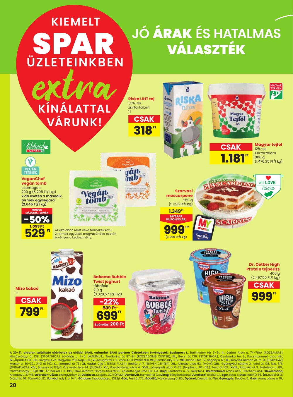 Spar Extra akciós újság 2025.06.05-től - 1. oldal.