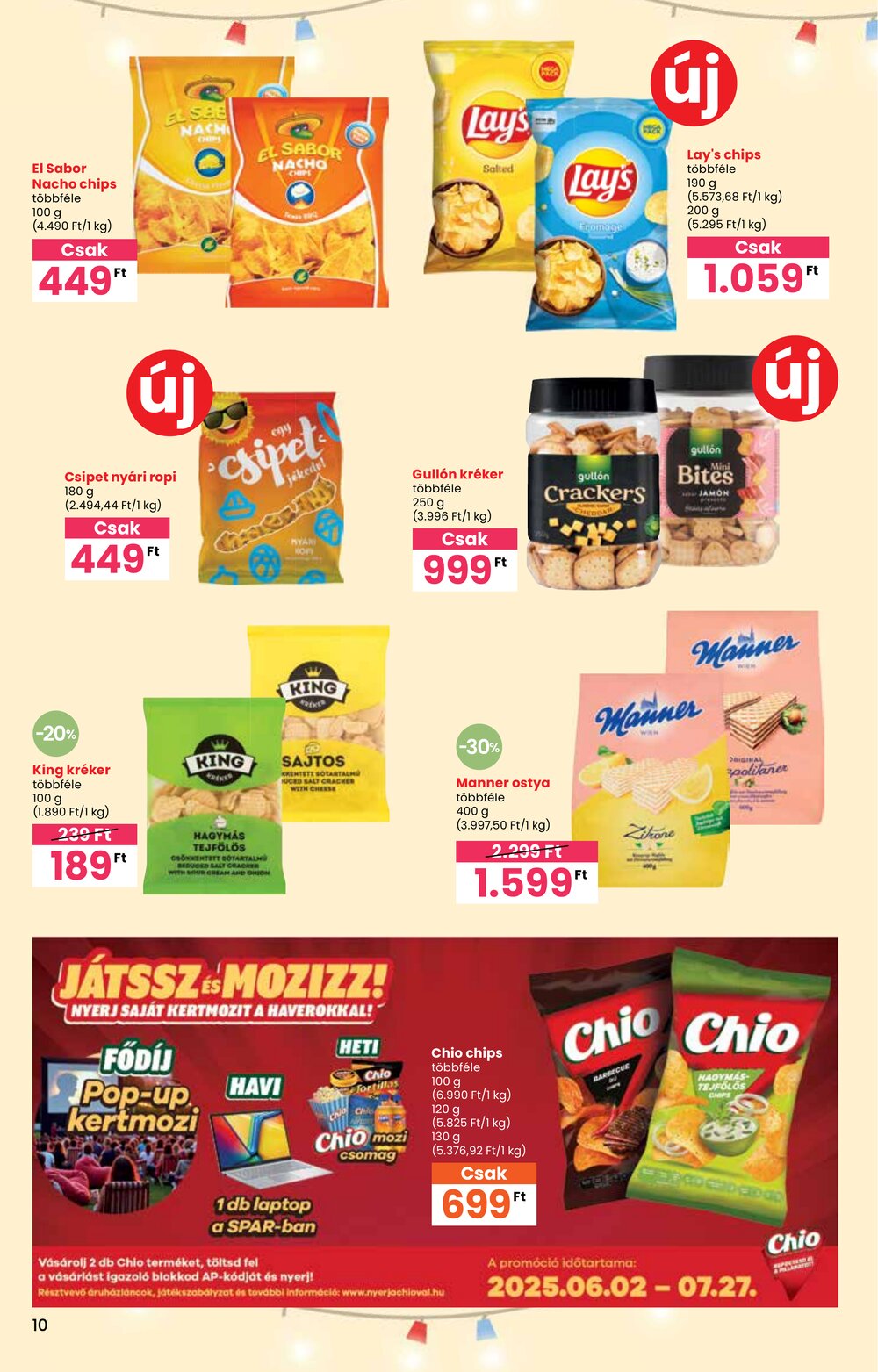 Spar akciós újság 2025.06.05-től - 10. oldal.