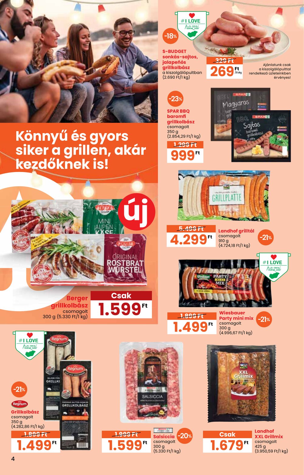 Spar akciós újság 2025.06.05-től - 4. oldal.