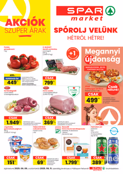 Spar Market akciós újság 2025.06.05-től