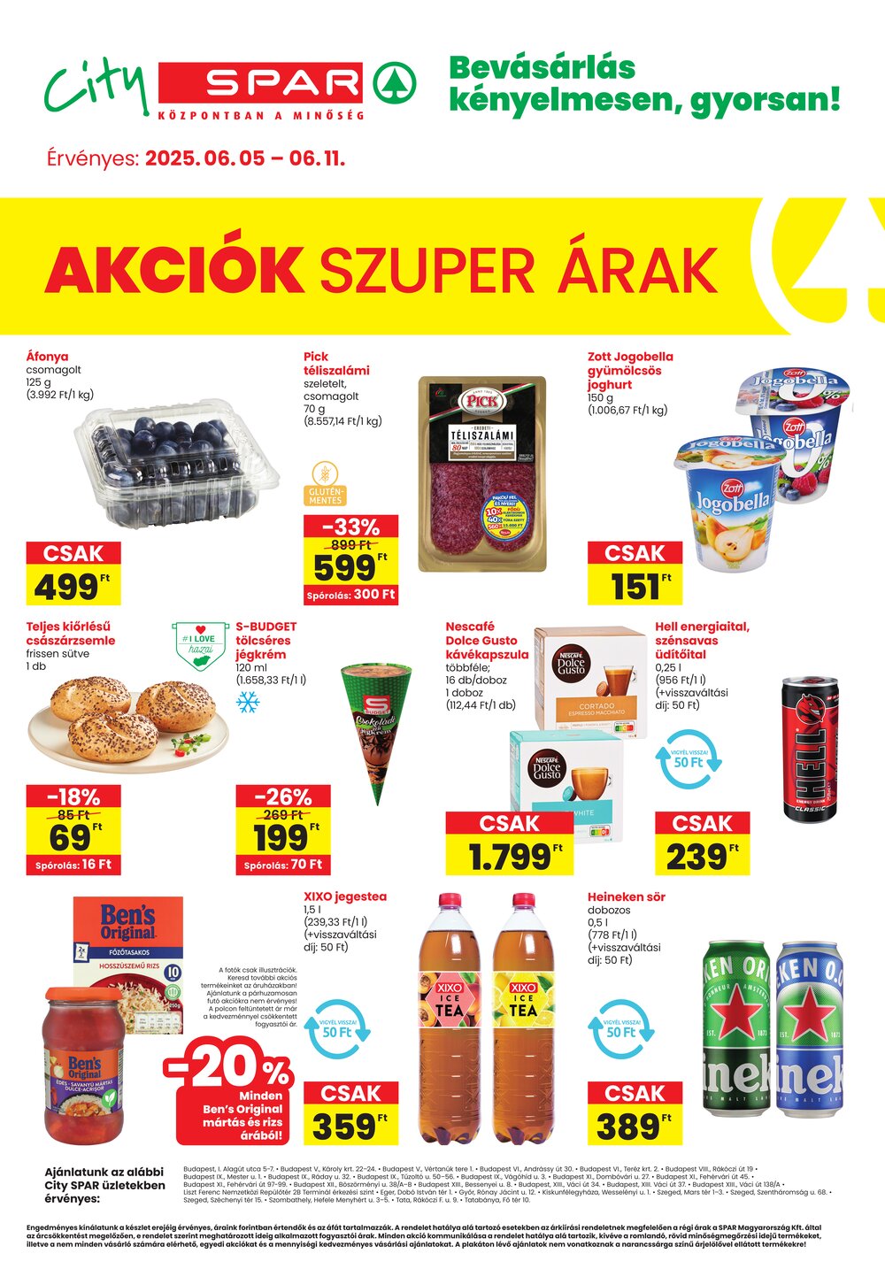Spar akciós újság 2025.06.05-től - 1. oldal.