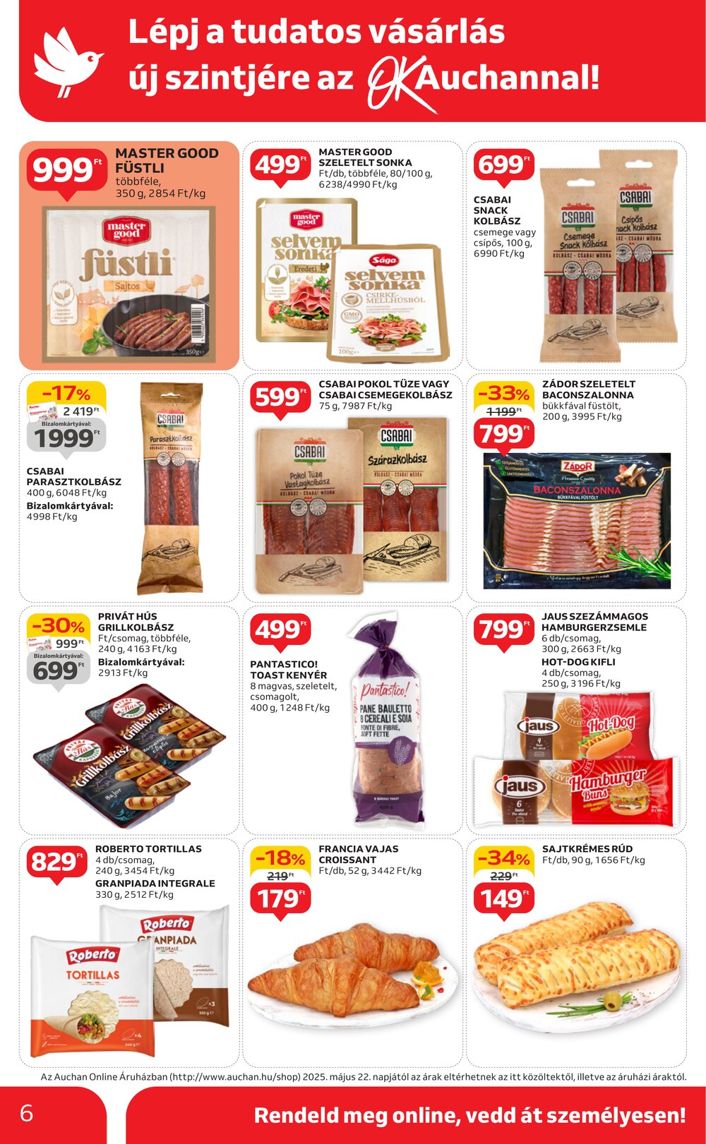 Auchan akciós újság 2025.06.05-től - 6. oldal.