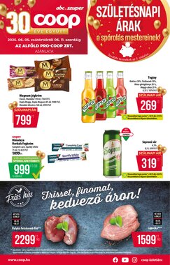 Coop akciós újság 2025.06.05-től