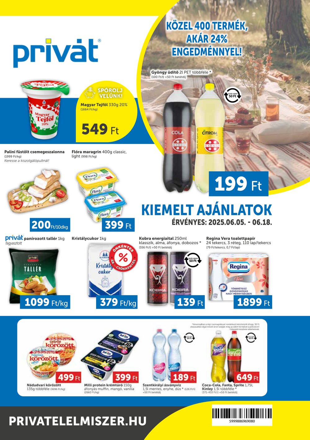 Privát akciós újság 2025.06.05-től - 1. oldal.
