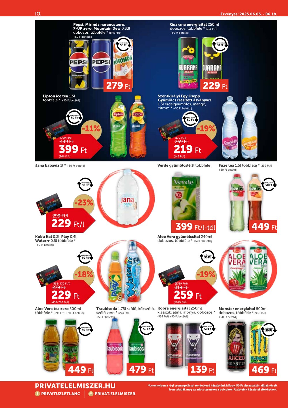 Privát akciós újság 2025.06.05-től - 10. oldal.