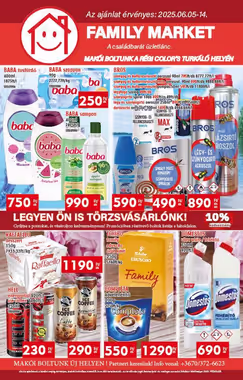 Family Market akciós újság 2025.06.05-től