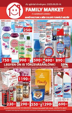 Family Market akciós újság 2025.06.05-től
