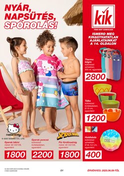 KIK akciós újság 2025.06.09-től