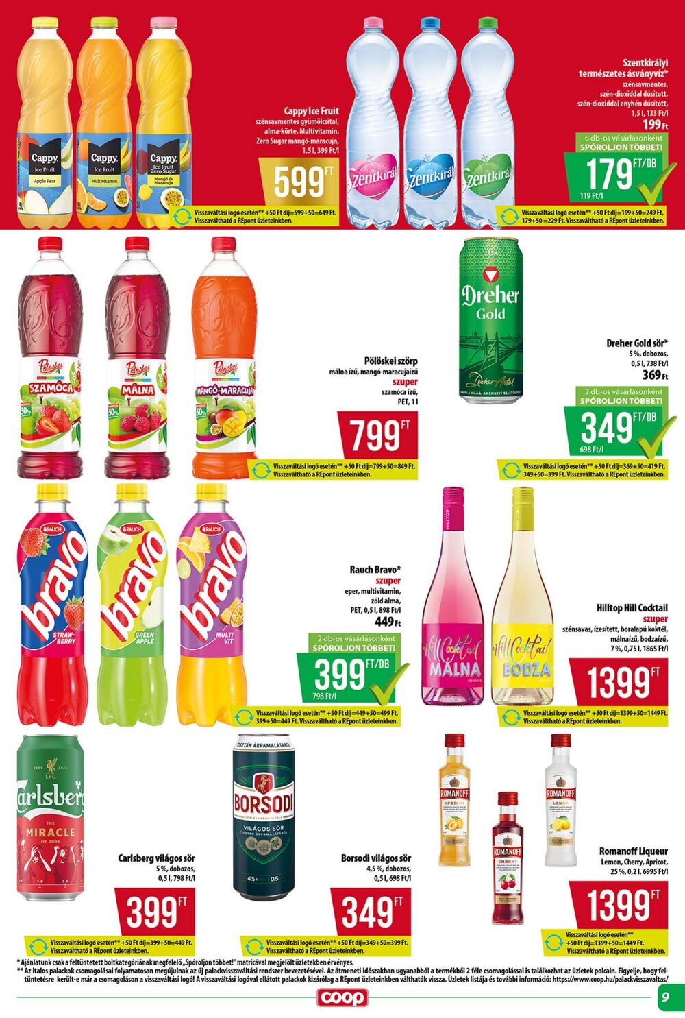 Coop akciós újság 2025.06.11-től - 9. oldal.