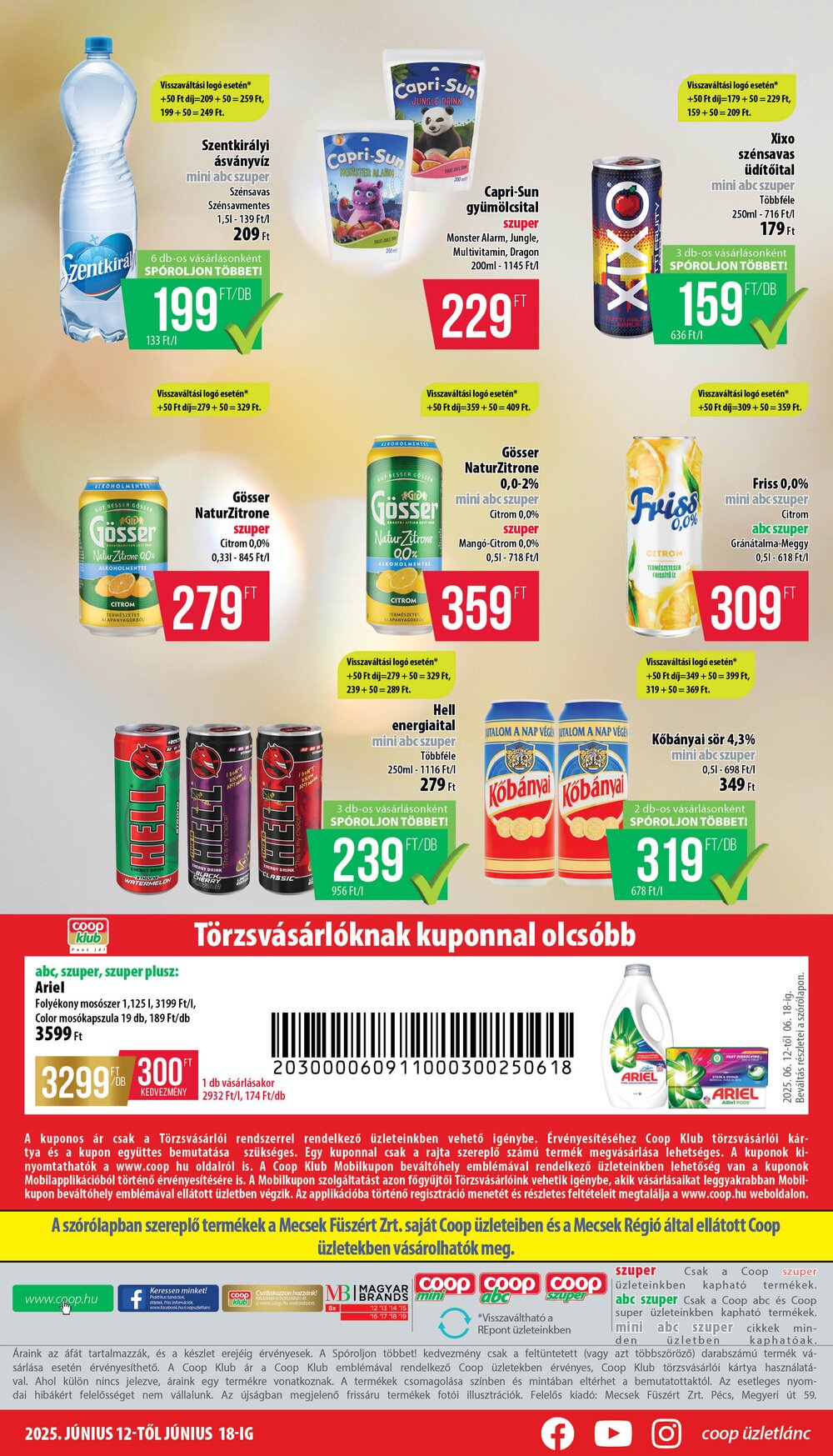 Coop akciós újság 2025.06.11-től - 8. oldal.