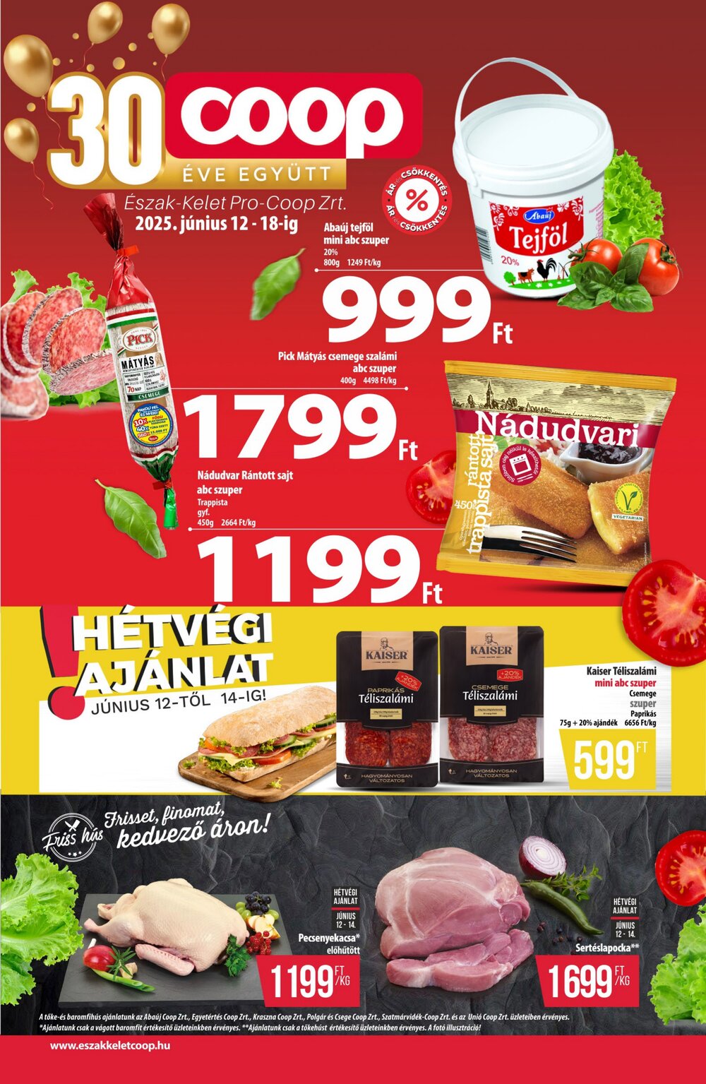 Coop akciós újság 2025.06.11-től - 1. oldal.