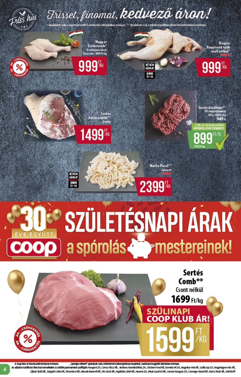 Coop akciós újság 2025.06.11-től - 4. oldal.