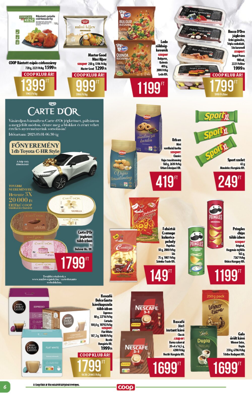 Coop akciós újság 2025.06.11-től - 6. oldal.